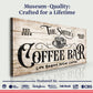 Personalized Coffee Bar Sign IV