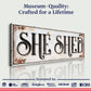 Personalized She Shed Sign XV