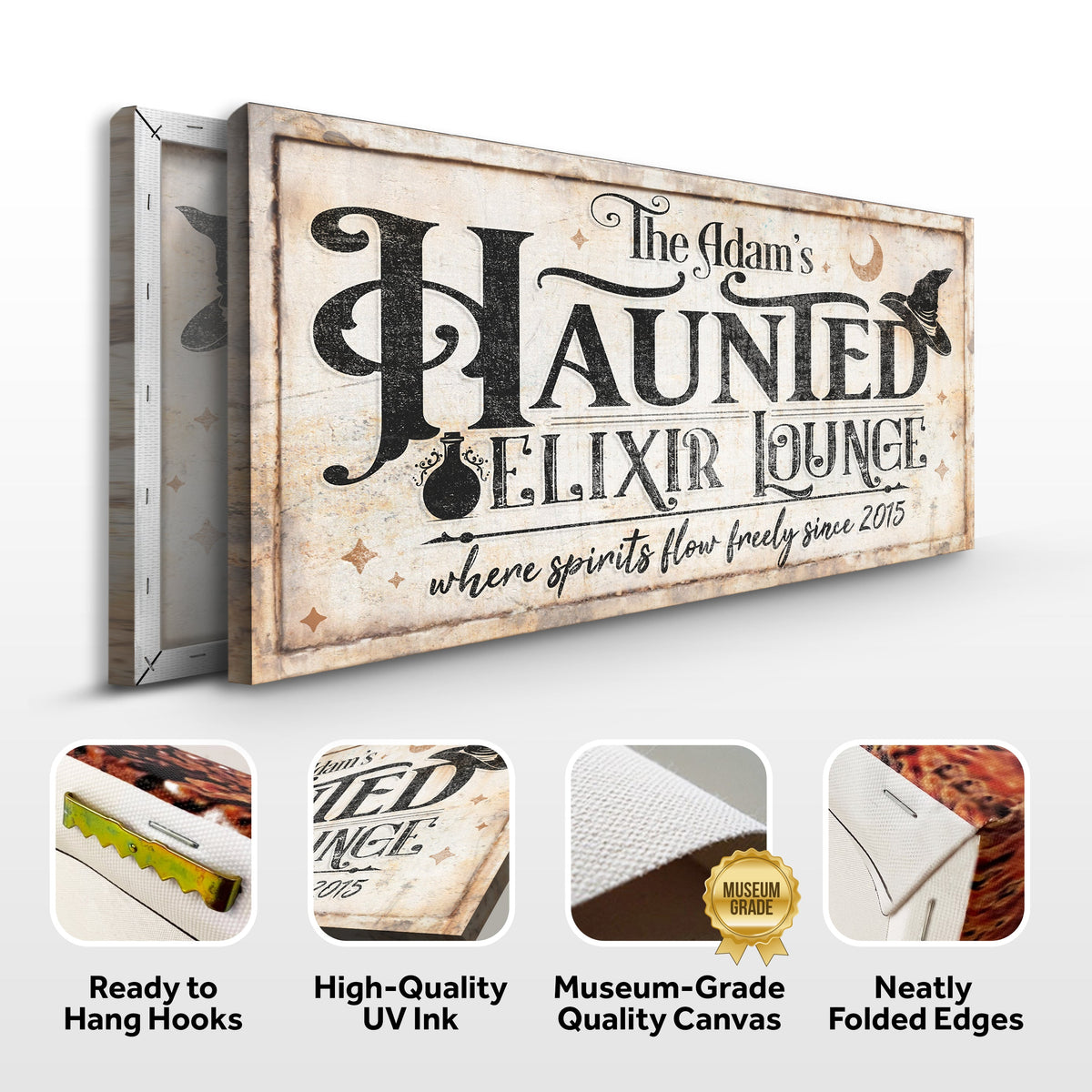 The Haunted Elixir Lounge Halloween Sign II - view 6