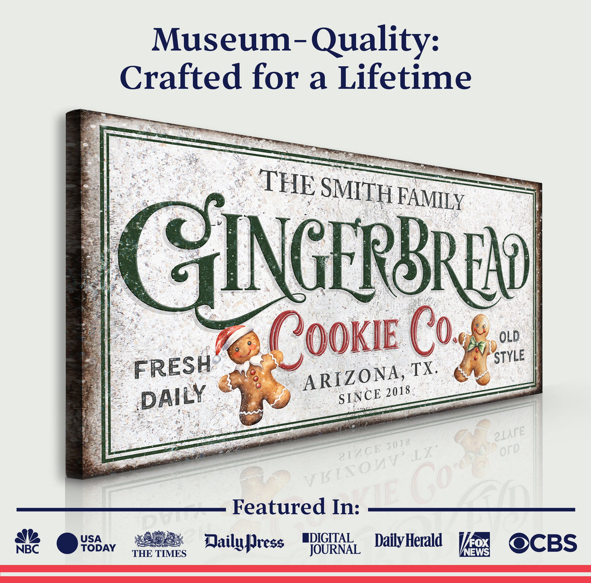 Family Gingerbread Bakery Christmas Sign II - view 5