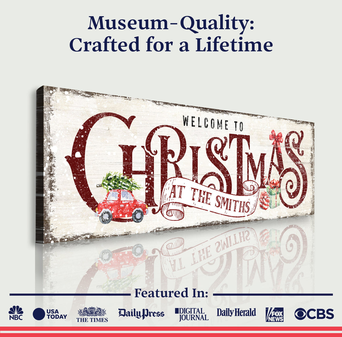 Family Welcome To Christmas Sign II - view 5