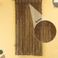 Indigo Brown Macrame Leaf Door Curtain