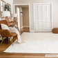 Judy White Washable Area Rug - Clearance