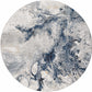 Kirkland Dark Blue Marble Rug