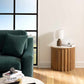 Kumlu Ribbed Ceramic White Table Lamp