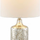 Lentner Ribbed White Ceramic Table Lamp