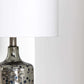 Lentner Ribbed White Ceramic Table Lamp