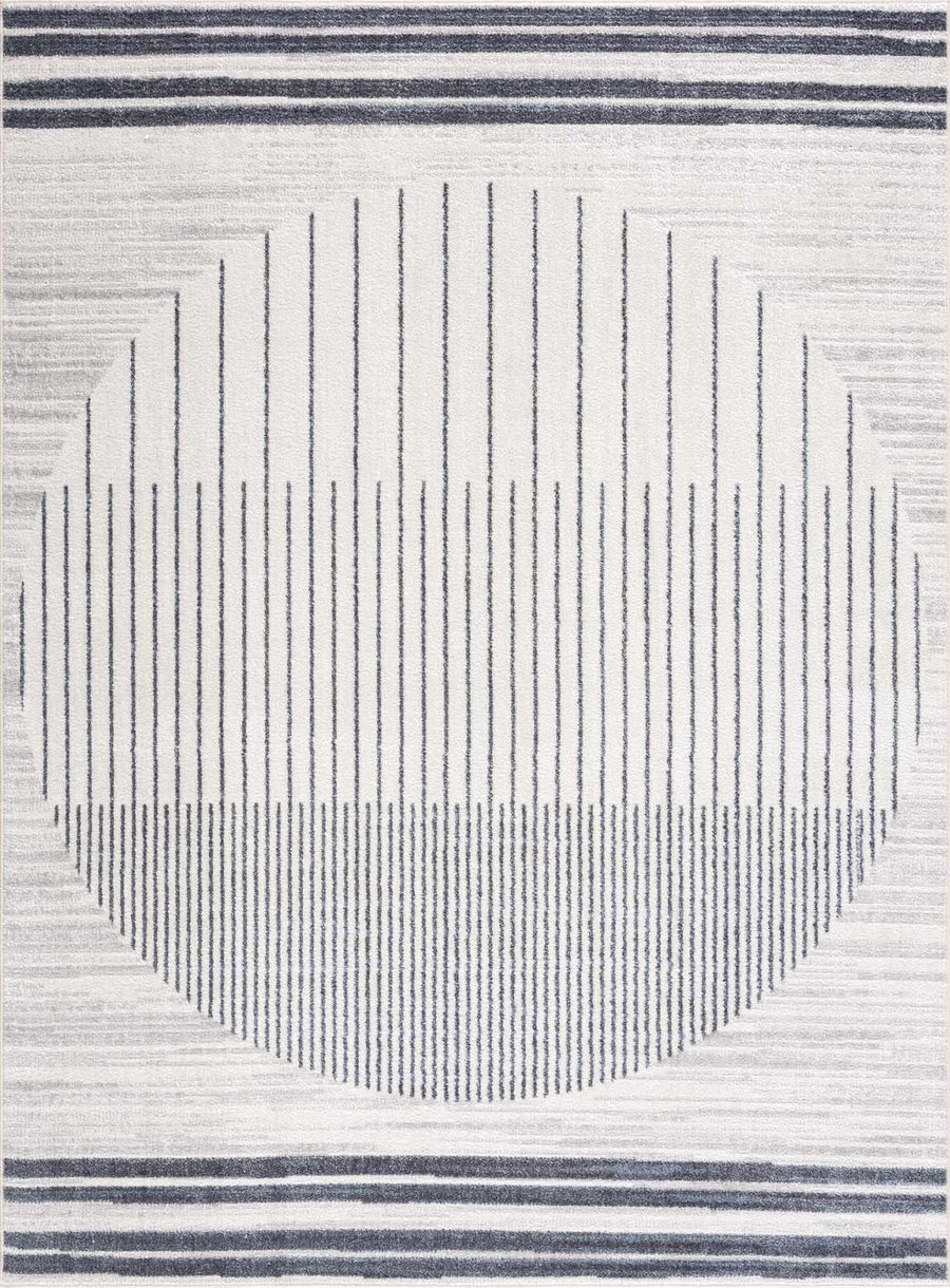 Thad Medium Gray Washable Area Rug