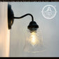 Clear Crosscut Crystal Style Wall Sconce