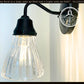 Thick Holophane Clear Glass Wall Sconce or Pendant Light