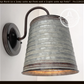 Corrugated Rustic Barn Metal Farmhouse Wall Light Fixture