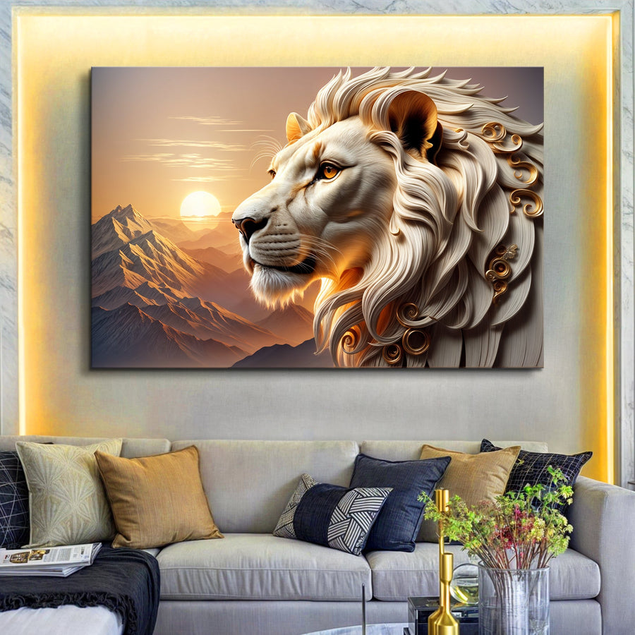 Majestic Lion Wall Art IV