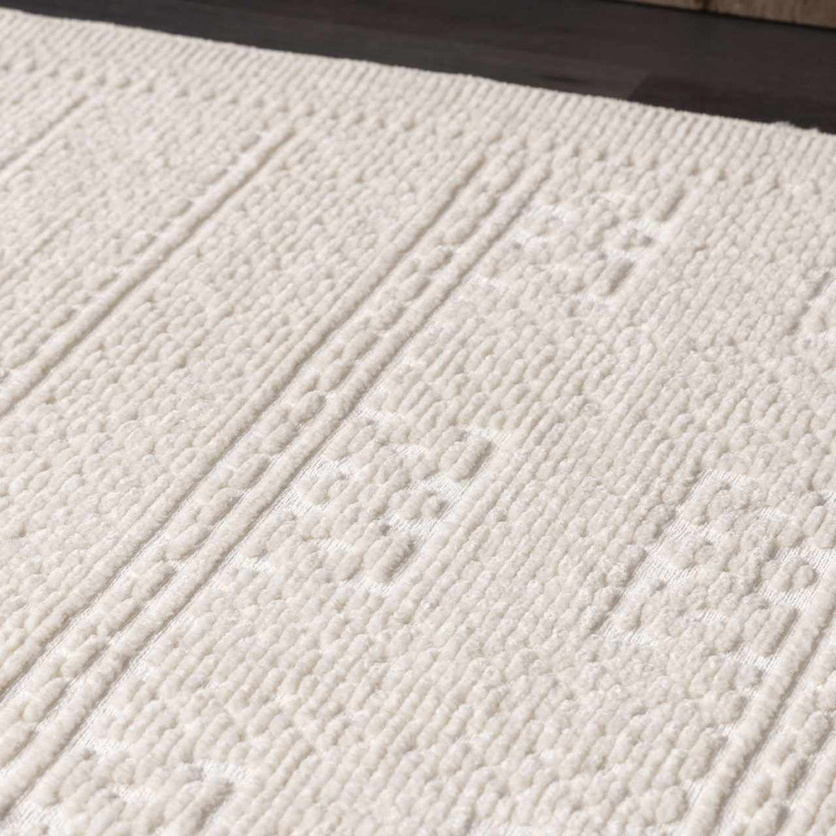 Bahar Cream Washable Area Rug