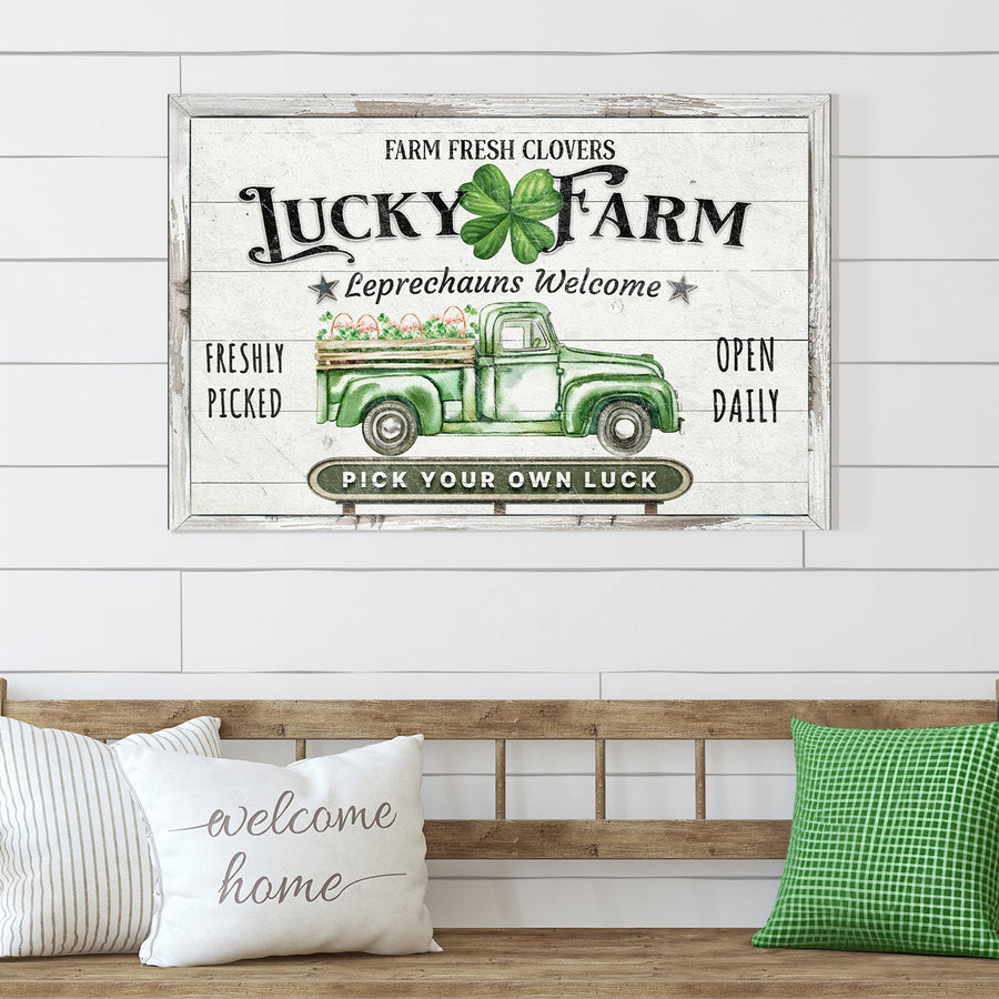 Lucky Farm St. Patrick's Day Sign