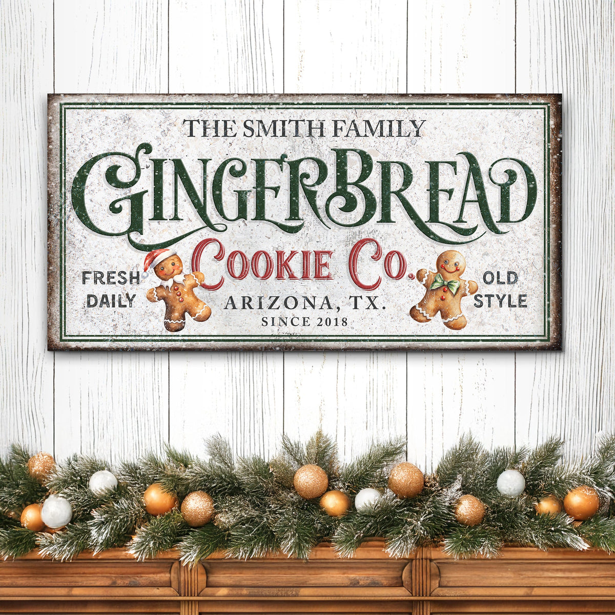 Family Gingerbread Bakery Christmas Sign II - view 2