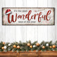 It's The Most Wonderful Time Of The Year Christmas Sign III - view 3