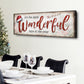 It's The Most Wonderful Time Of The Year Christmas Sign III - view 2