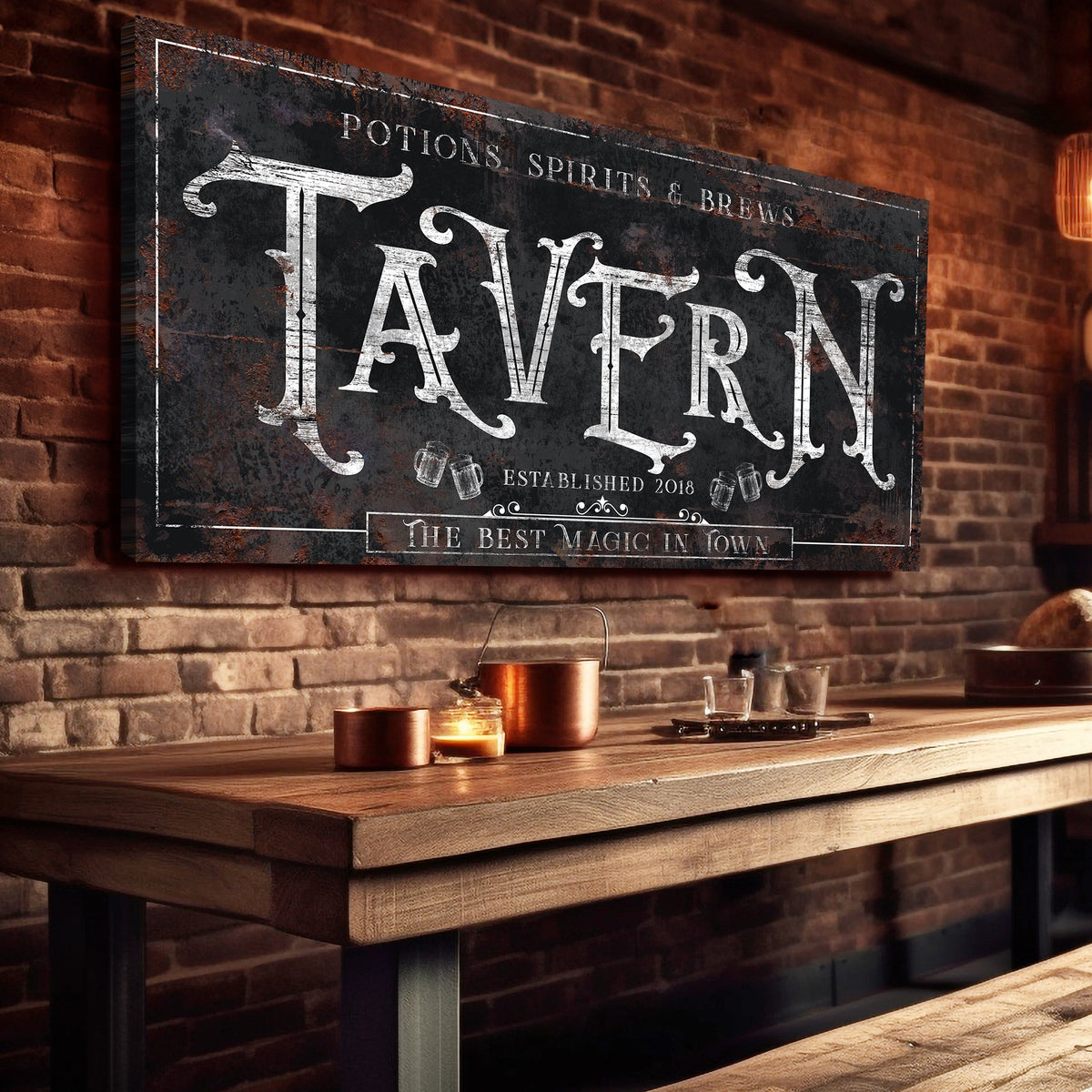 Potions, Spirits & Brews Tavern Halloween Sign II - view 3