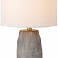 Mabayo Ribbed White Ceramic Table Lamp