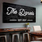 Wooden Family Name Sign