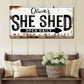 Personalized She Shed Sign XII