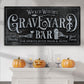 Wicked Witches' Graveyard Bar Halloween Sign II - view 2