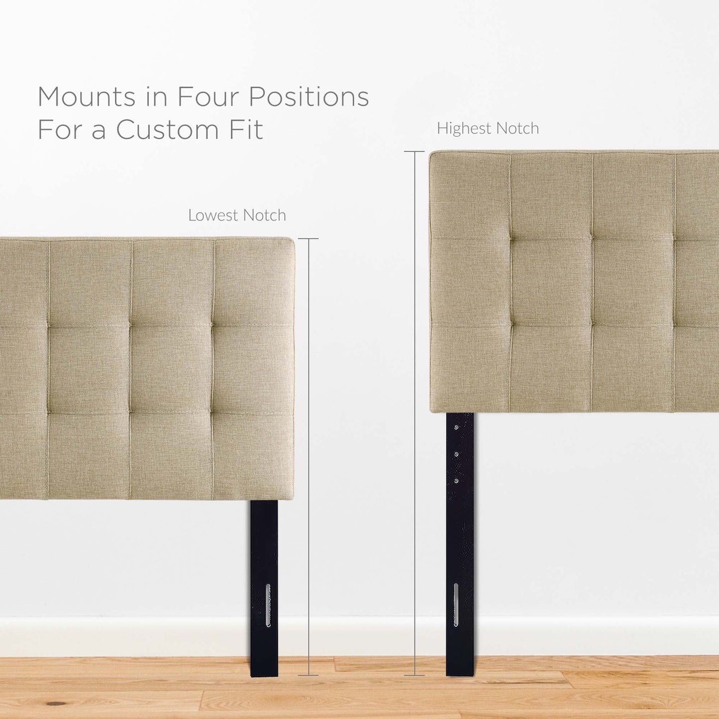 Lily Upholstered Fabric Twin Headboard by Modway