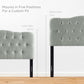 Annabel Upholstered Fabric Queen Headboard by Modway