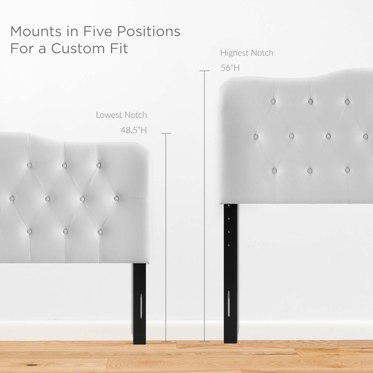 Annabel Upholstered Vinyl Queen Headboard by Modway