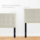 Emily Upholstered Fabric Twin Headboard by Modway