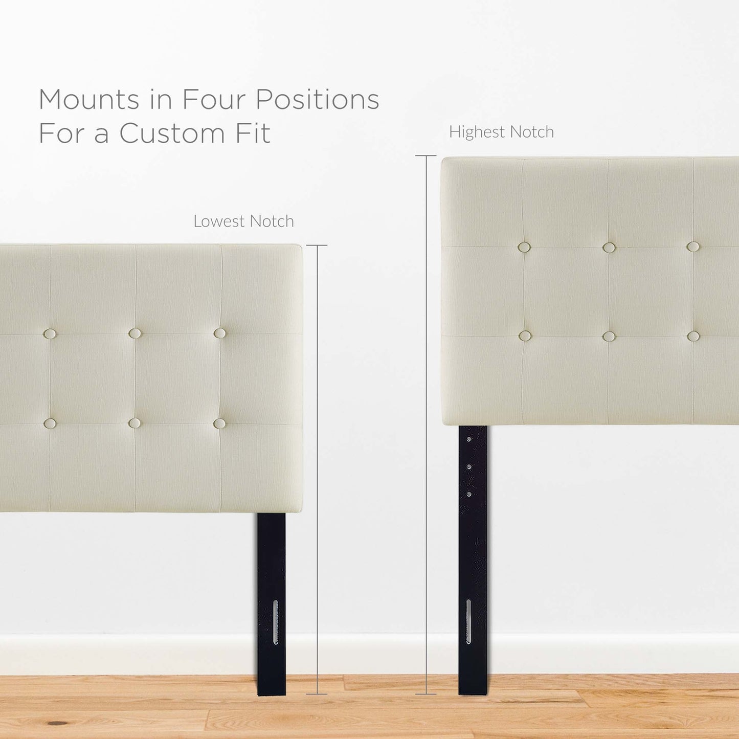 Emily Upholstered Fabric Twin Headboard by Modway