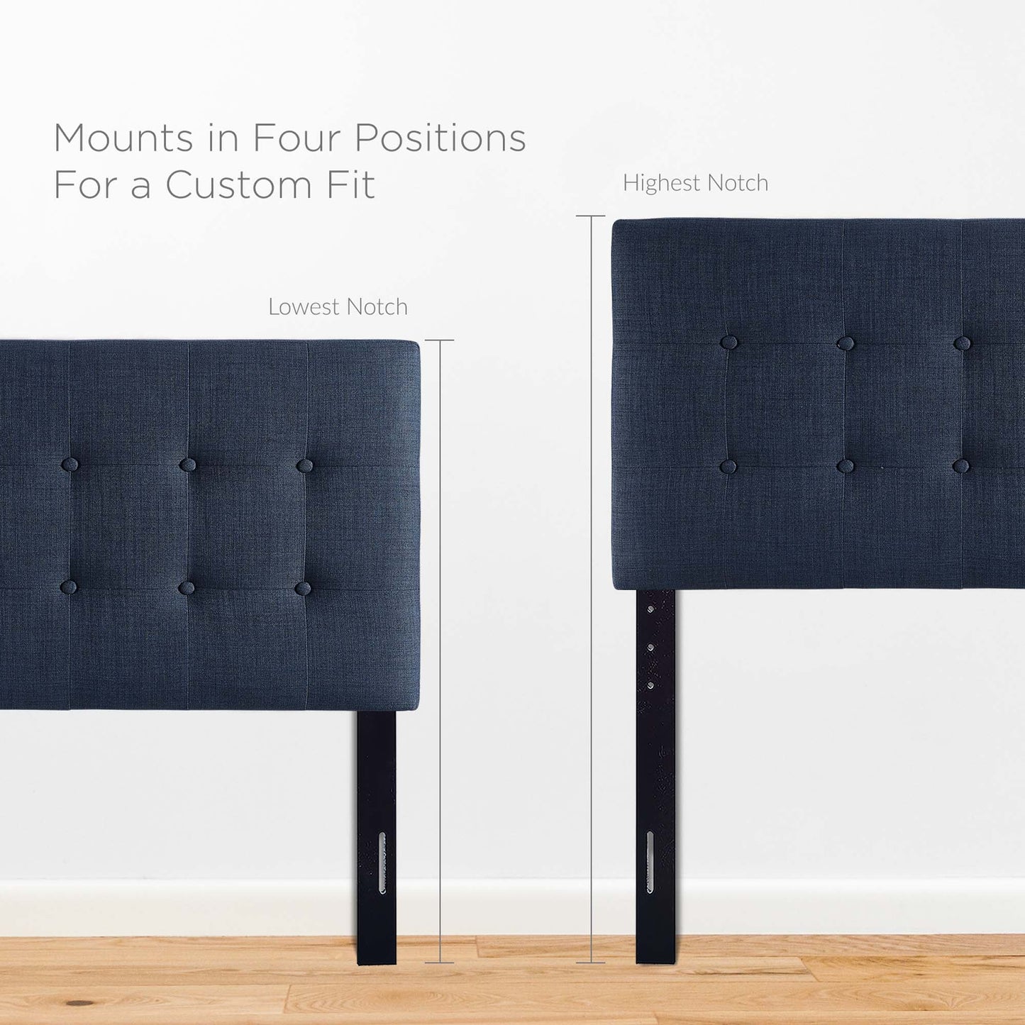 Emily Upholstered Fabric Twin Headboard by Modway