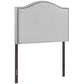 Curl Nailhead Upholstered Twin Headboard by Modway