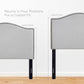 Curl Nailhead Upholstered Twin Headboard by Modway