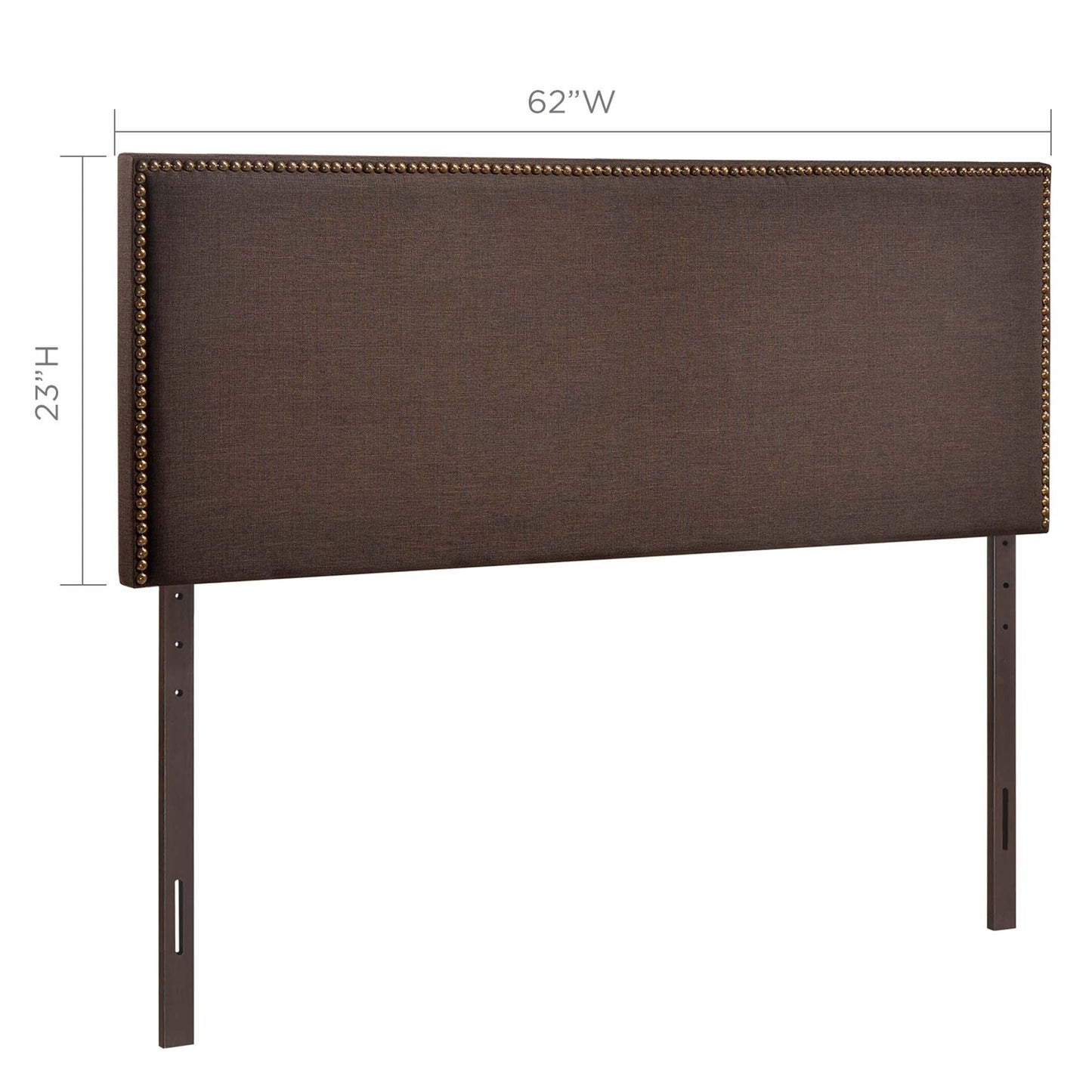 Region Nailhead Upholstered Queen Headboard by Modway