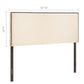 Region Nailhead Upholstered Queen Headboard by Modway