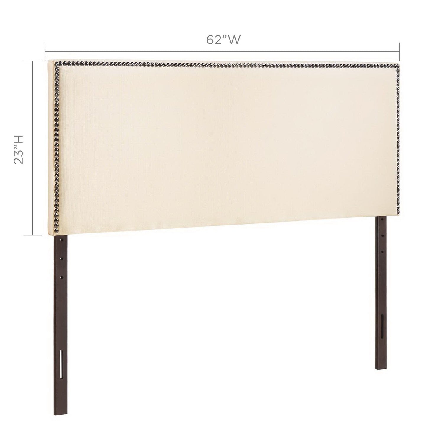 Region Nailhead Upholstered Queen Headboard by Modway