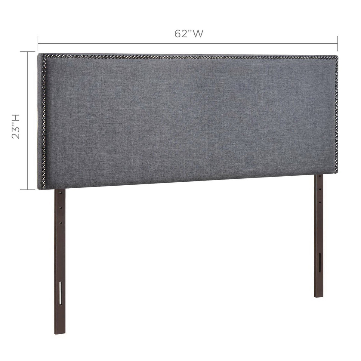 Region Nailhead Upholstered Queen Headboard by Modway
