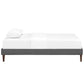 Sharon Fabric Twin Bed Frame with Squared Tapered Legs by Modway