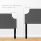 Laura Upholstered Fabric Twin Headboard by Modway