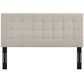 Paisley Tufted Upholstered Linen King and California King Headboard