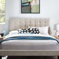 Paisley Tufted Upholstered Linen King and California King Headboard