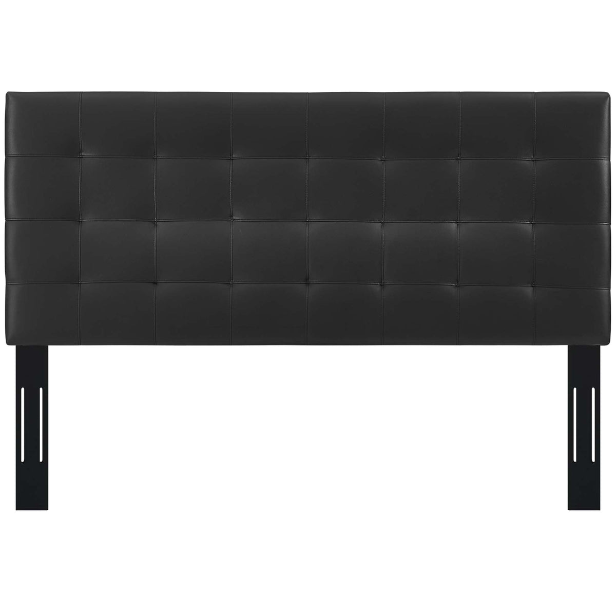 Paisley Tufted Upholstered Faux Leather King and California King Headboard