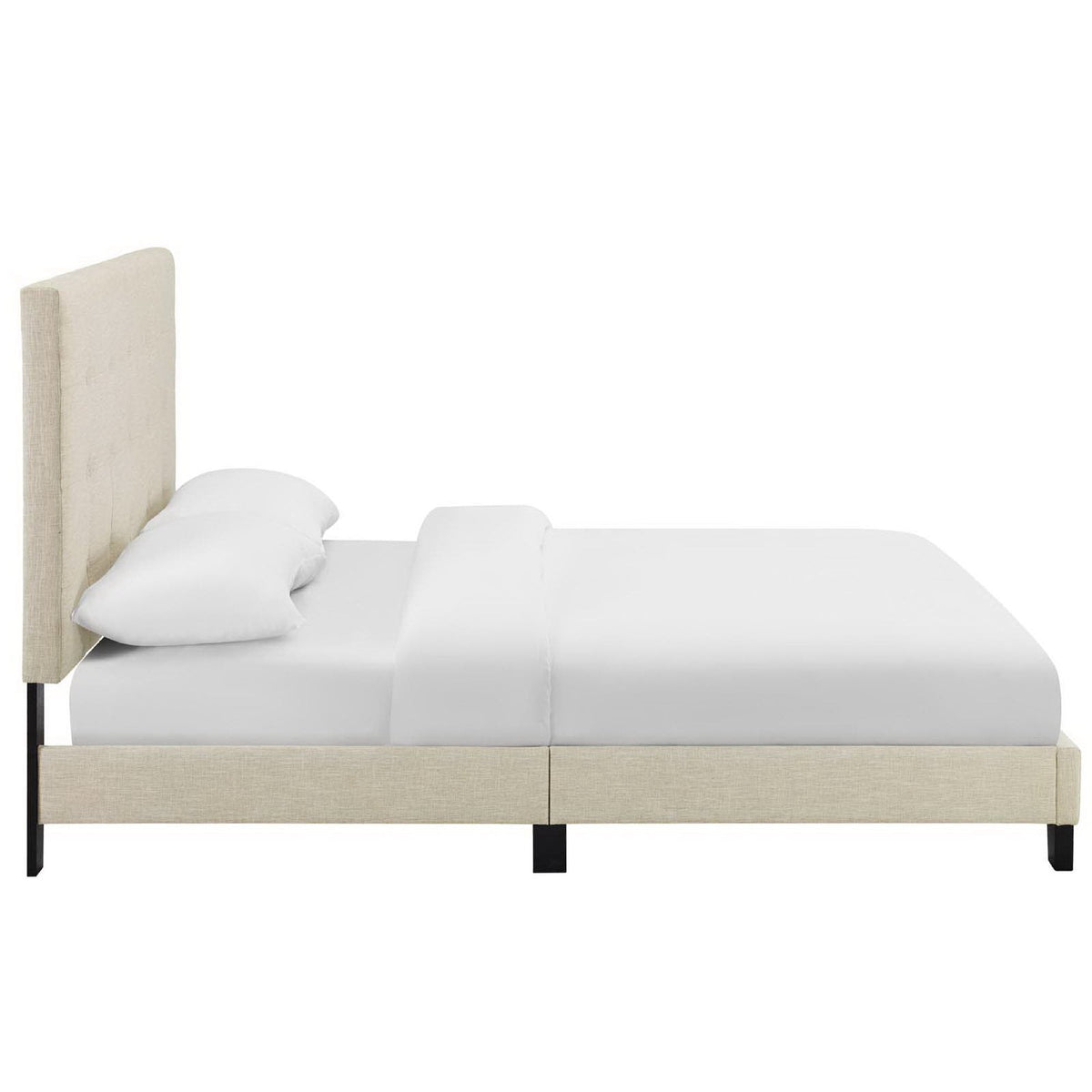 Melanie Tufted Button Upholstered Fabric Queen Platform Bed by Modway