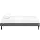 Tessie Fabric Twin Bed Frame with Squared Tapered Legs by Modway