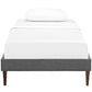 Tessie Fabric Twin Bed Frame with Squared Tapered Legs by Modway
