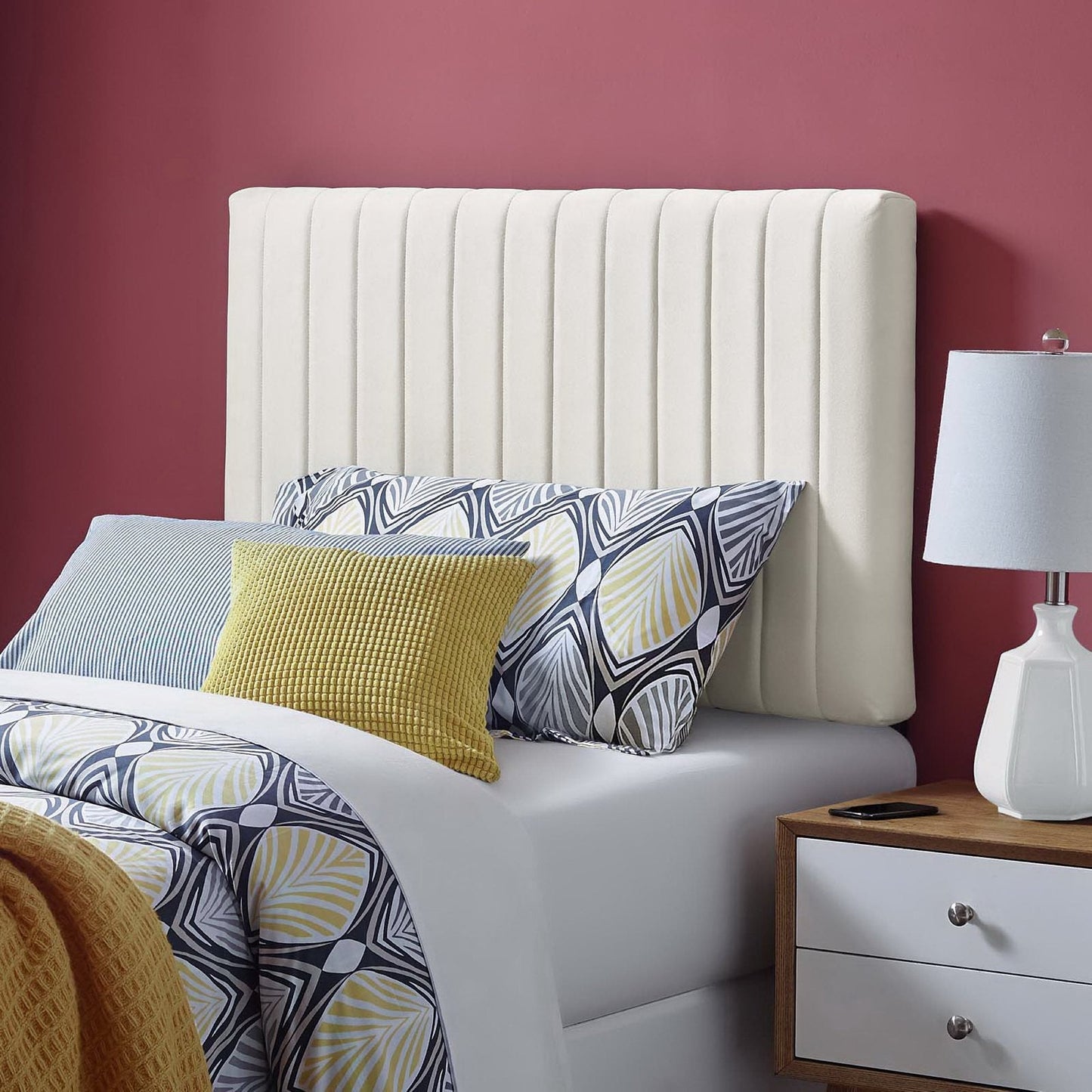 Keira Performance Velvet Twin Headboard by Modway