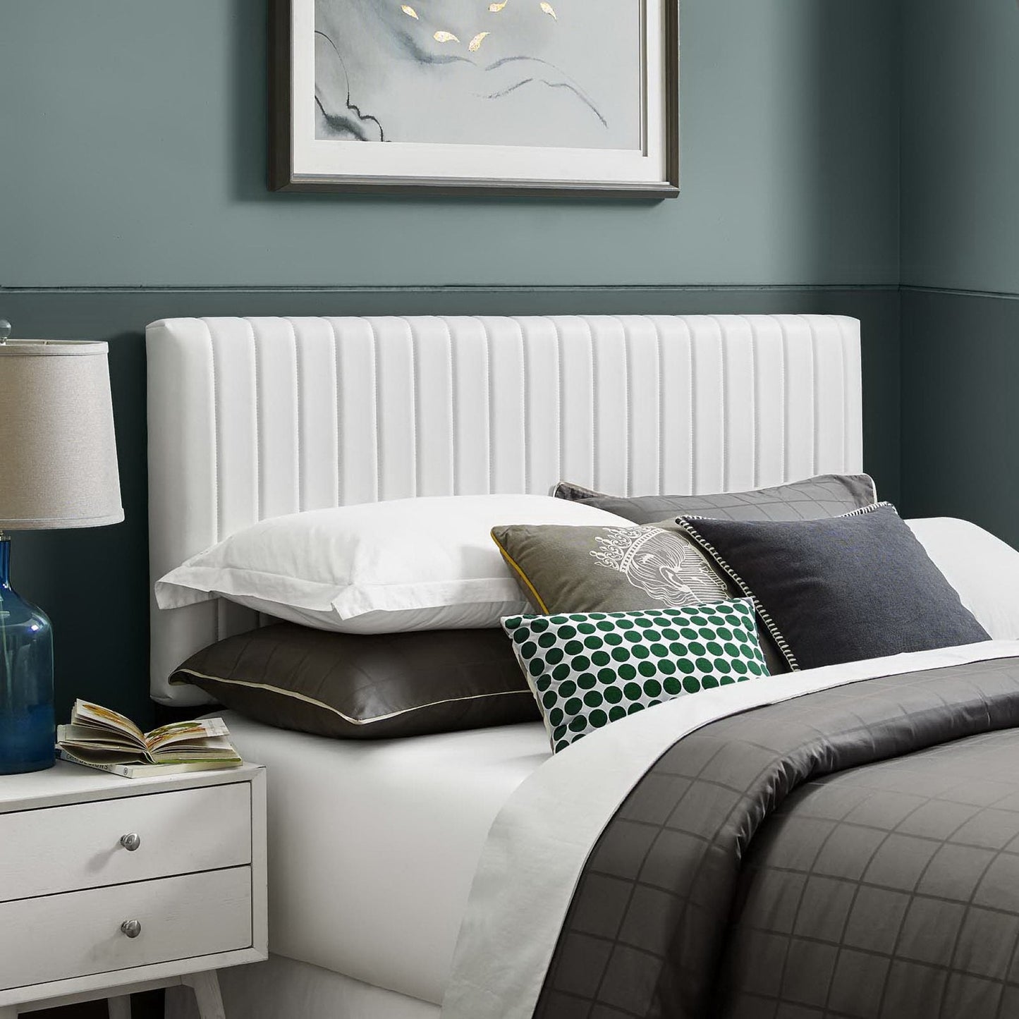 Keira Faux Leather Full/Queen Headboard by Modway