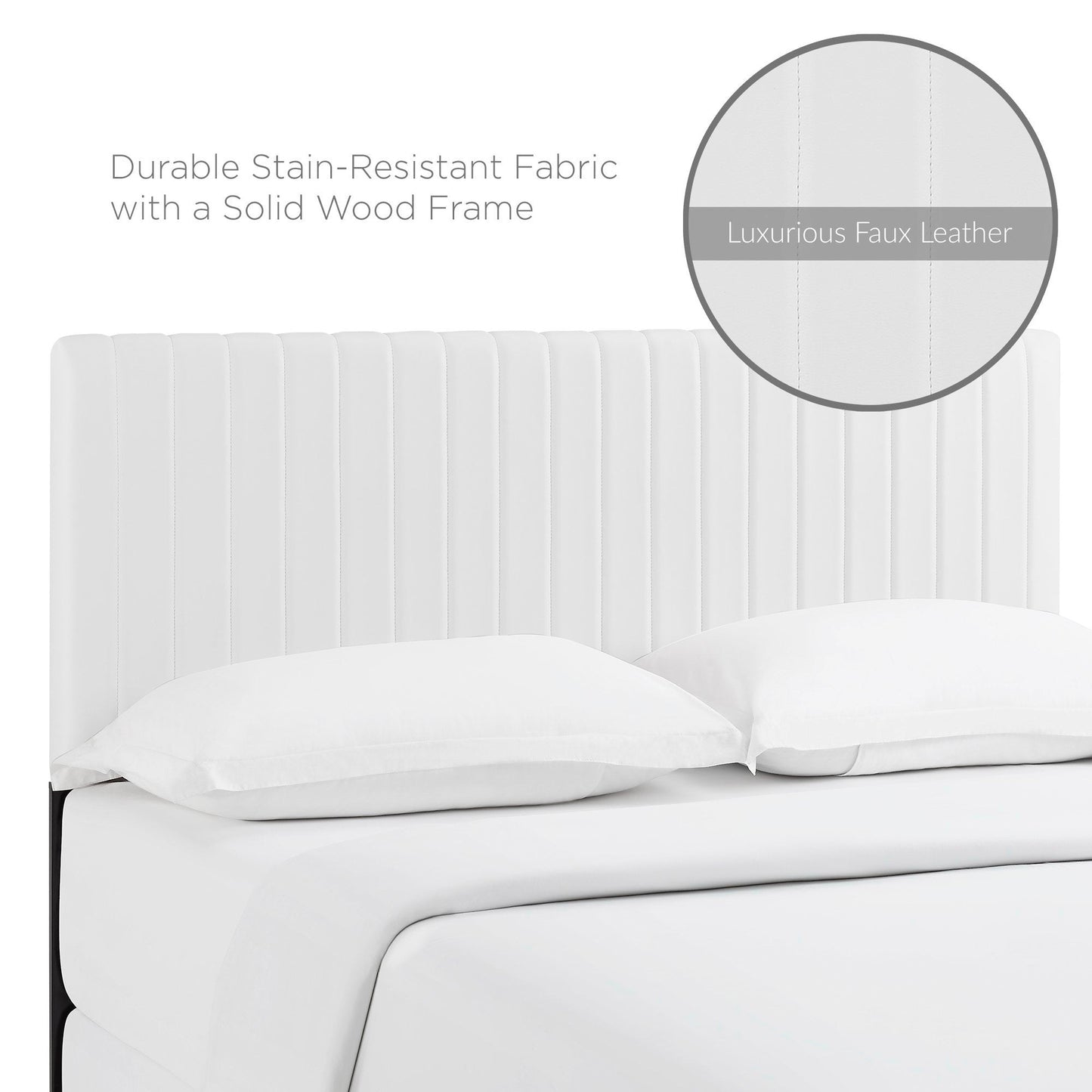 Keira Faux Leather Full/Queen Headboard by Modway