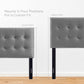Emily Biscuit Tufted Performance Velvet Twin Headboard